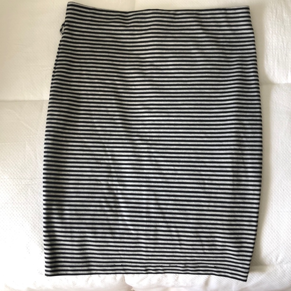 Striped Pencil Skirt